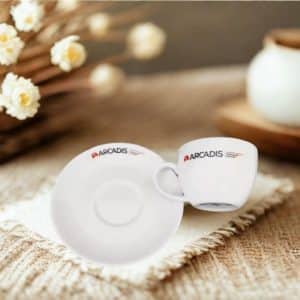 แก้วกาแฟโลโก้ Arcadis